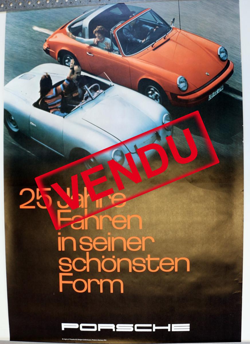 Porsche 1973 25 jahre 101x76cm vendu GAVELLE