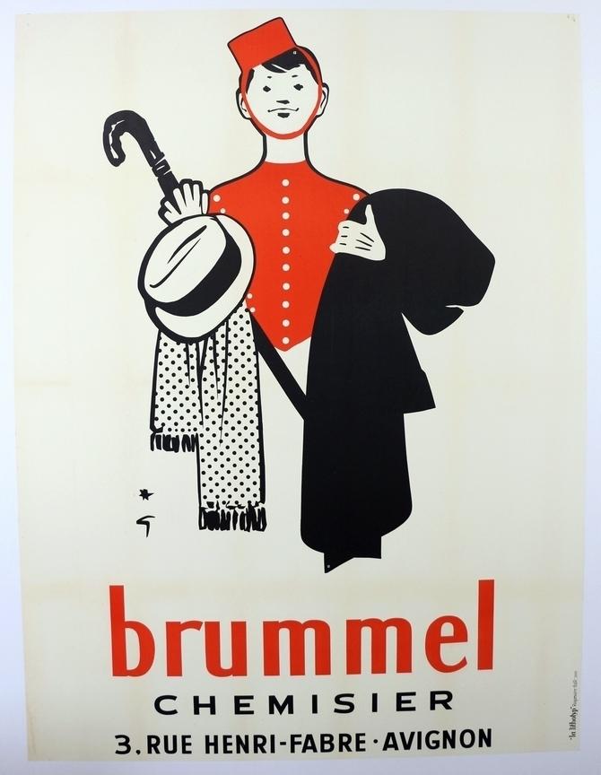 BRUMMEL par GRUAU 120X160