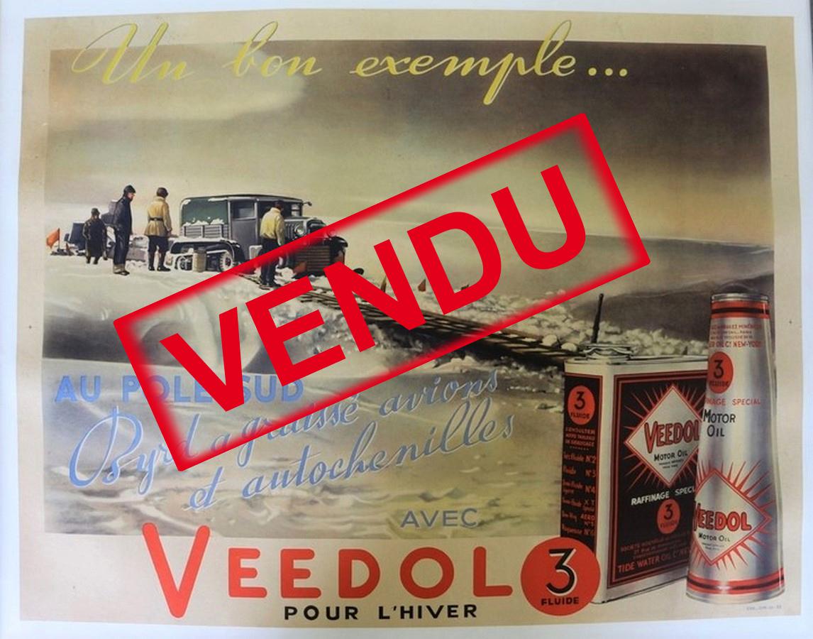 CITROEN 15 VEEDOL NEIGE 60X77