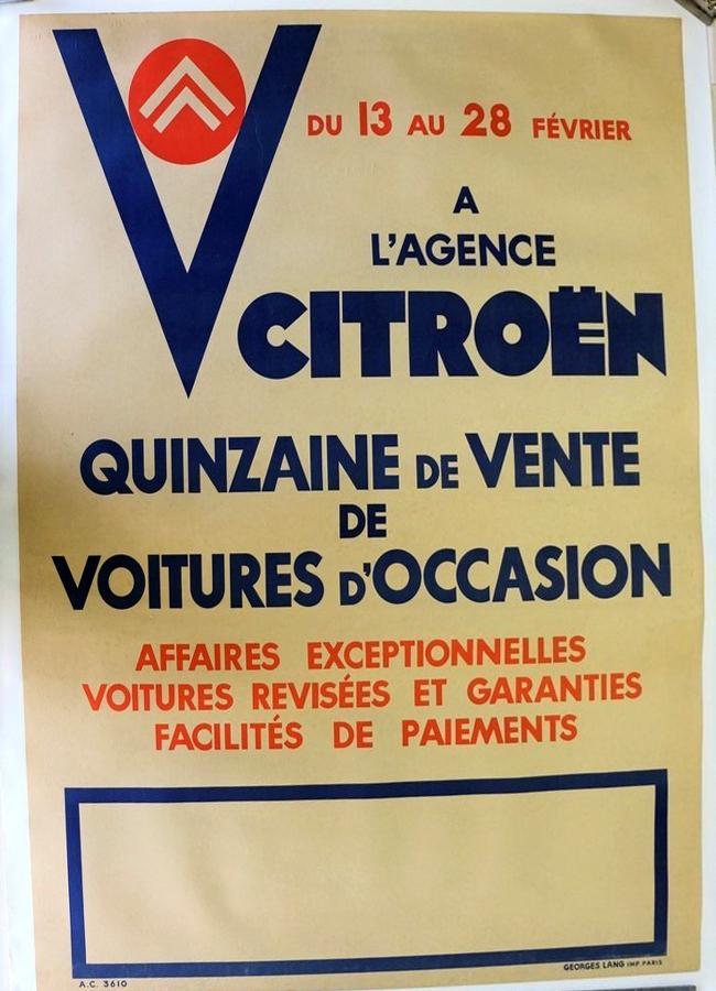 CITROEN 24 Quinzaine 13-28 février AC 3610 100X130
