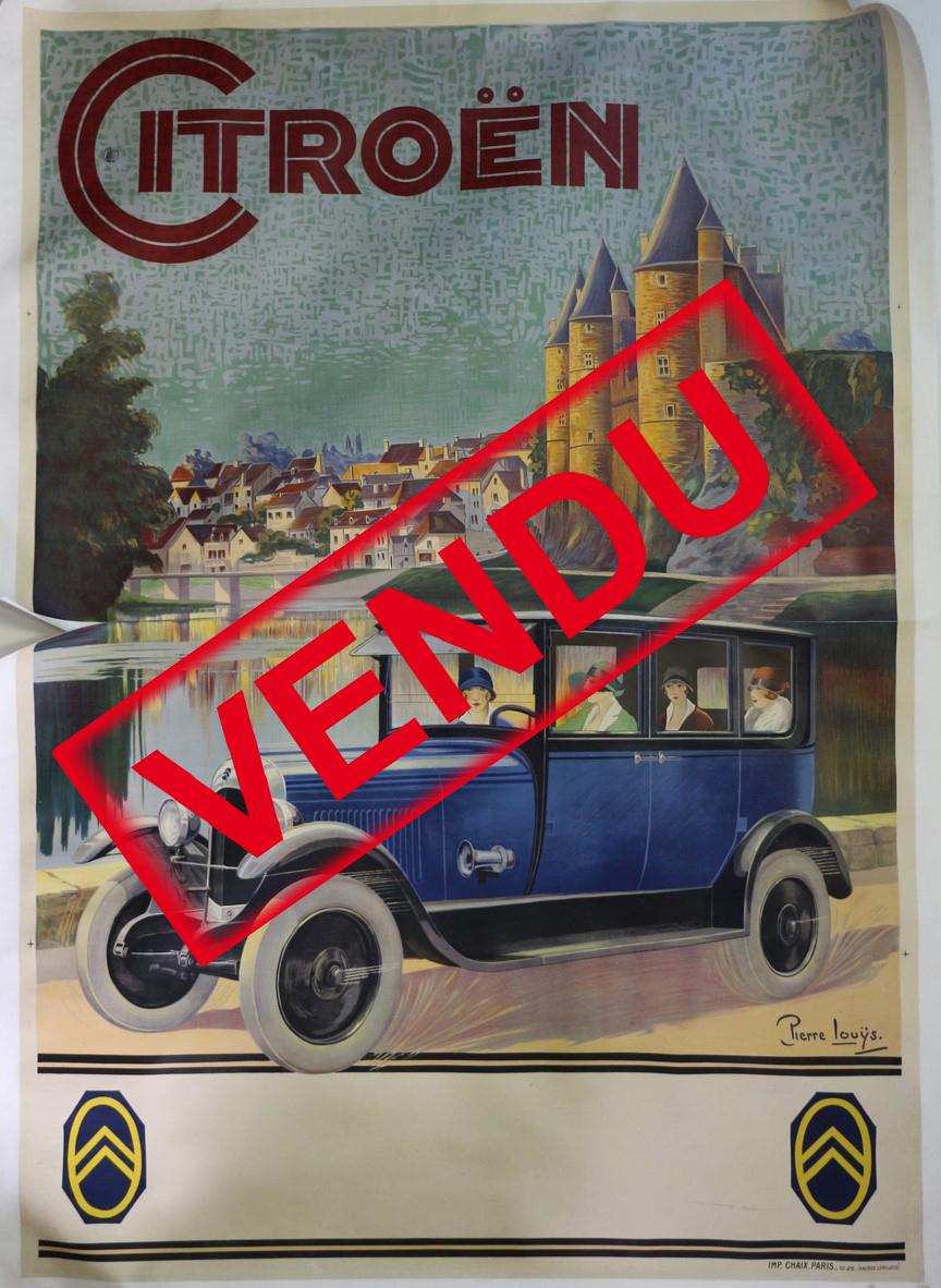 CITROEN BLEUE 160 x 240 cm (2 feuilles) entoilee
