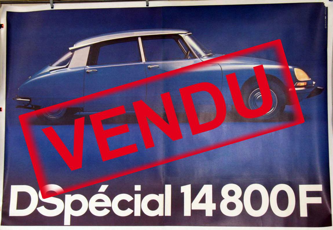 CITROEN DS bleue 1560 X 240 CM