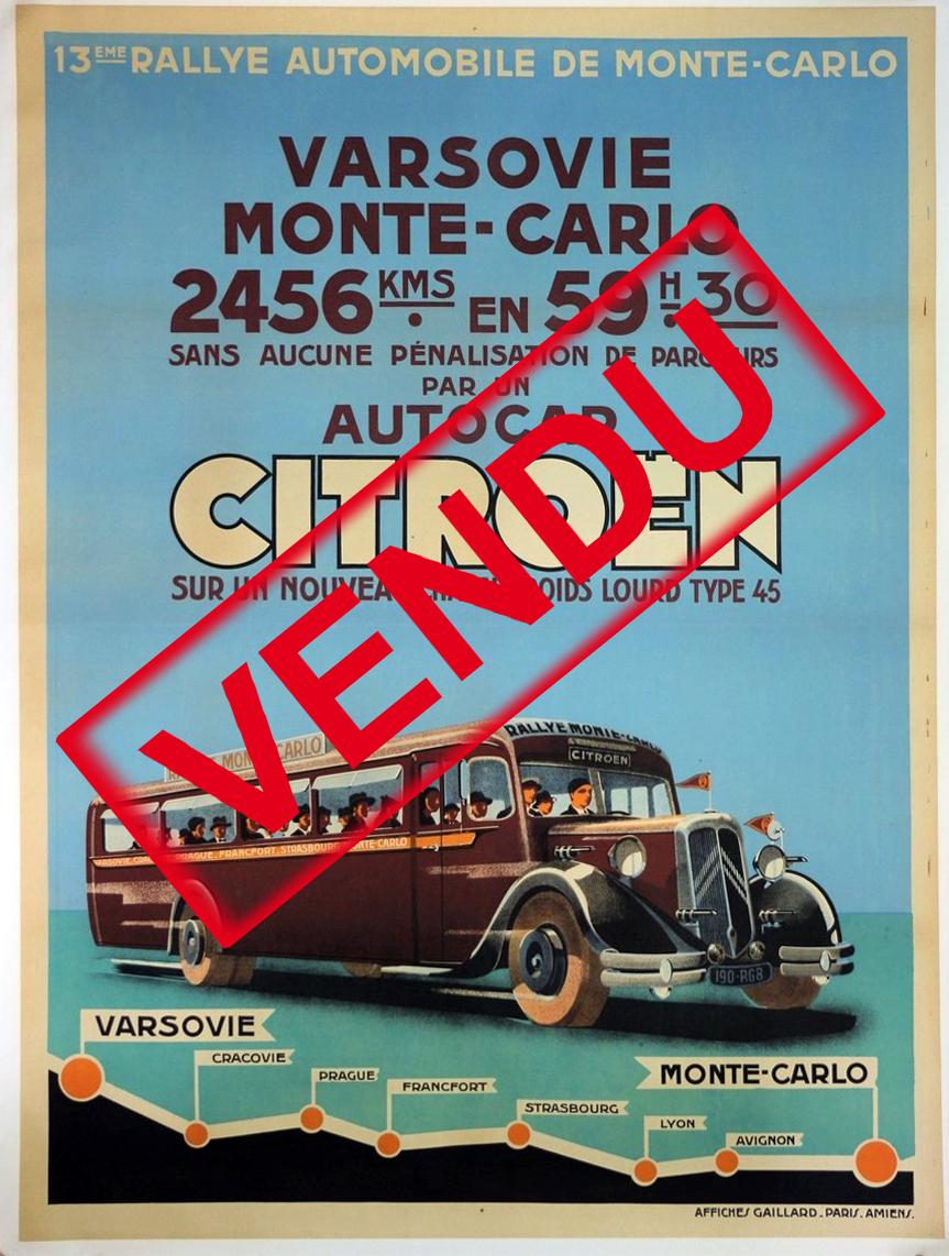 CITROEN VARSOVIE-MONTE CARLO