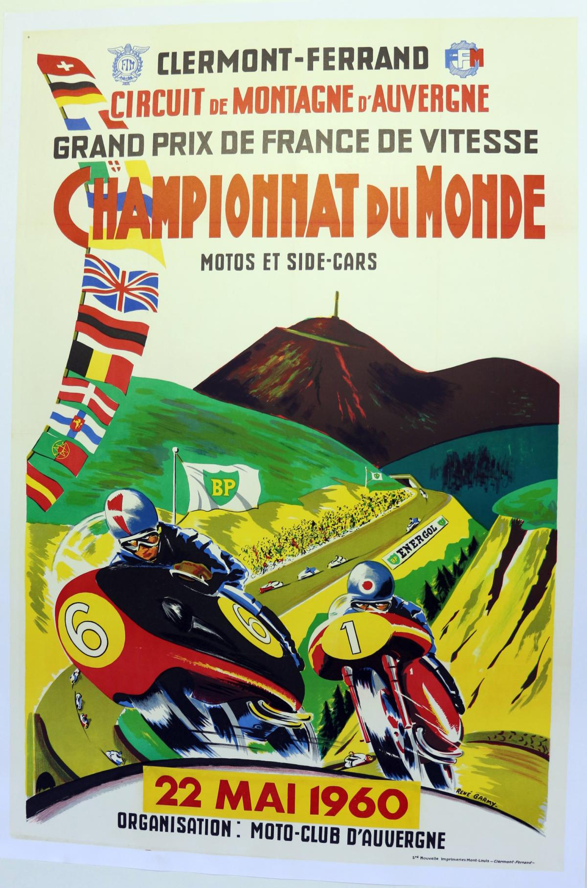 CHAMPIONNAT DU MONDE MOTO  Clermont 1960