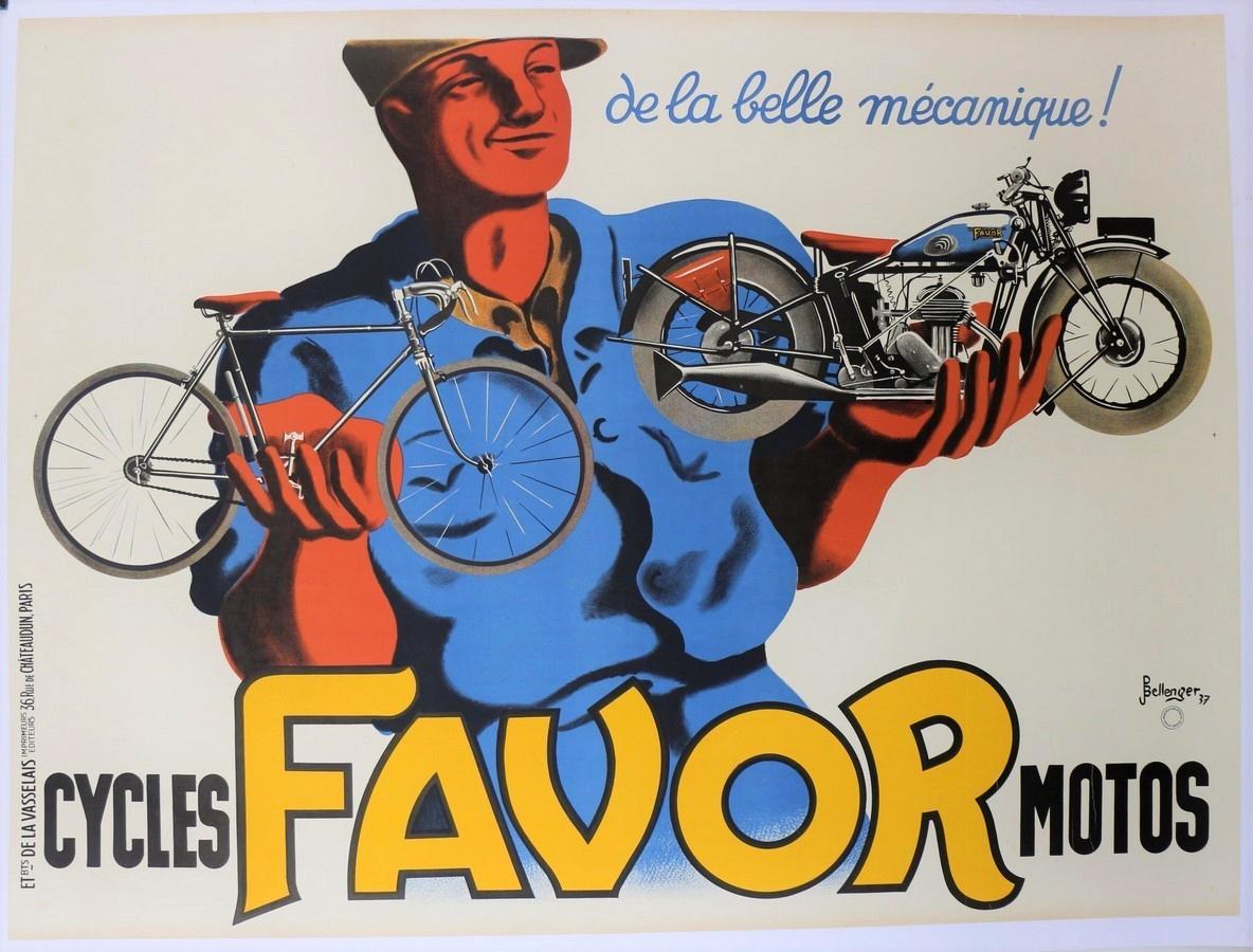 moto FAVOR 120X160 cm Bellanger 1936 horizontale