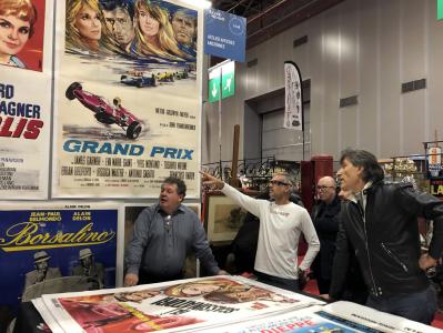 Paul BELMONDO, ancien pilote de F1, sur le salon Retromobile 2019.