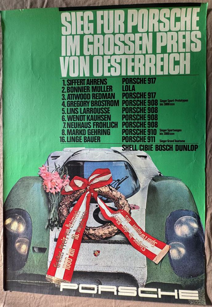 PORSCHE CORSE 1969 vendu